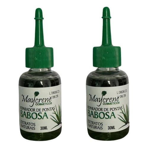 Kit 2 Óleo Reparador De Pontas Babosa Maycrene 30 ml