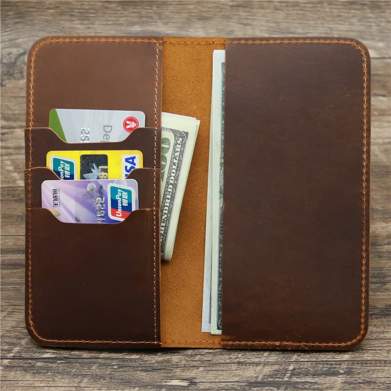 Couro puro Retro europeu americano cavalo louco couro artesanal bolsa juventude primeira camada de couro genuíno masculi