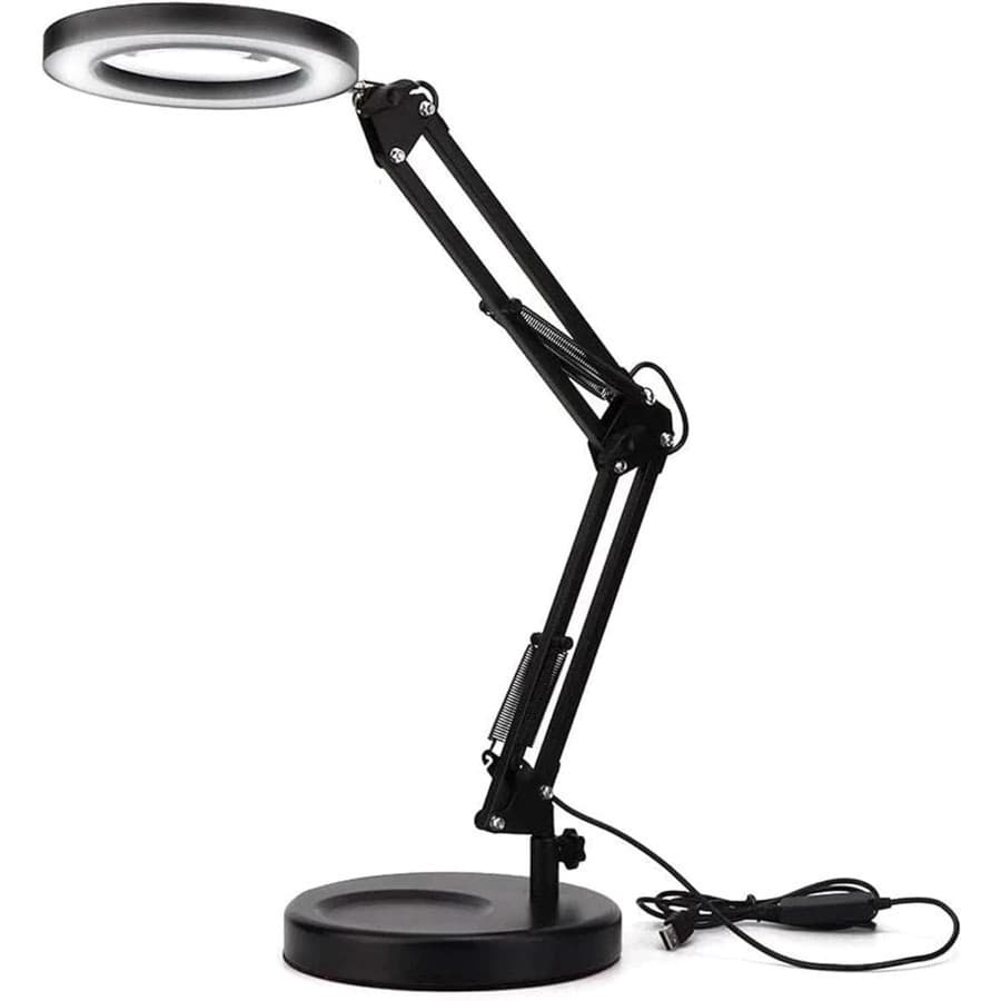 Luminária c/ Lupa Led Para Mesa Estética