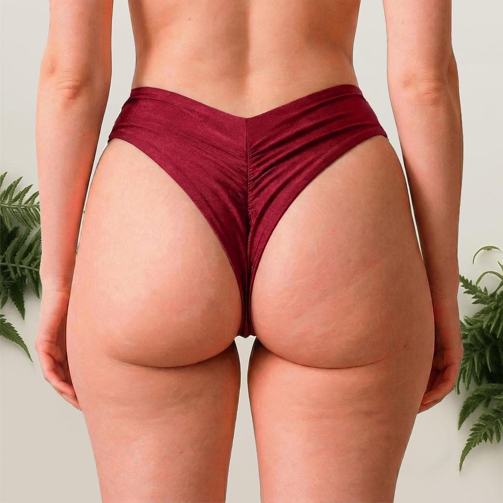 Biquini Calcinha Asa Delta Fio Duplo Levanta Bumbum Cintura Alta Moda Tendência Praia PIscina