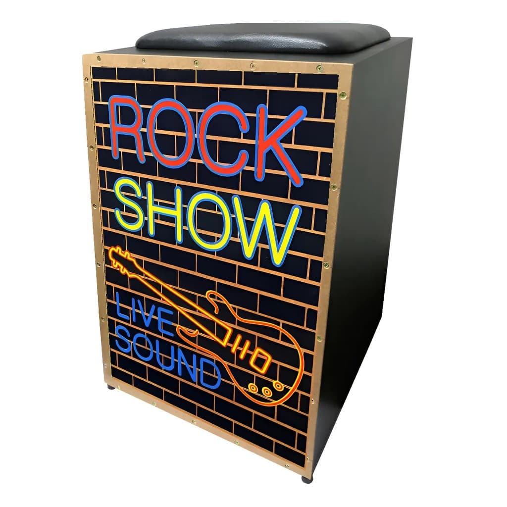 Cajon Elétrico Jaguar CJ1000 K2 COR 015 EQ Rock Show Live Sound