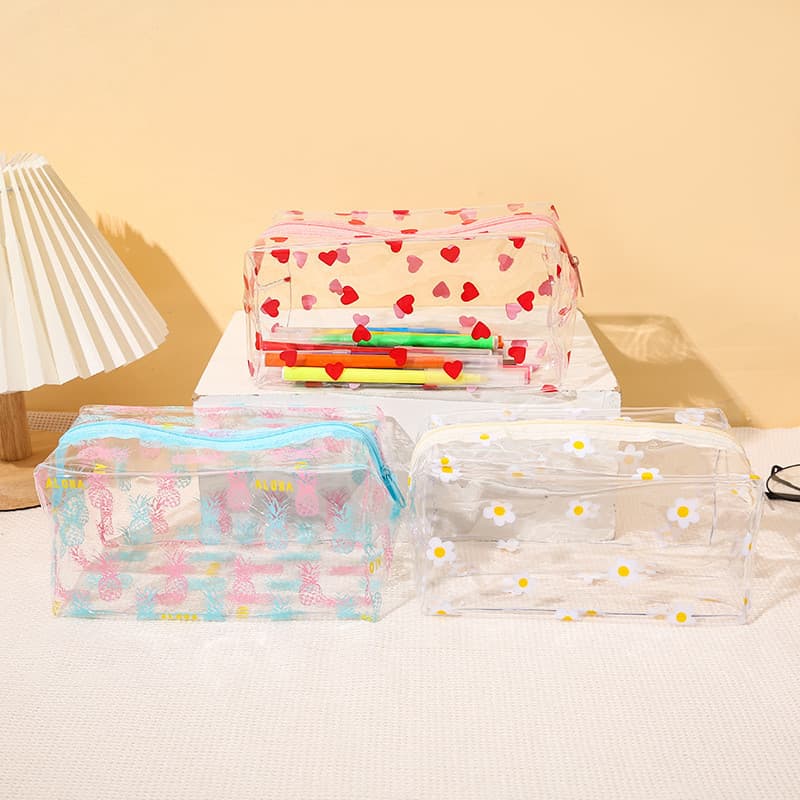PVC Hyuna Flower Bolsa de cosméticos de higiene pessoal à prova d'água Bolsa de viagem Bolsa de armazenamento de banho e
