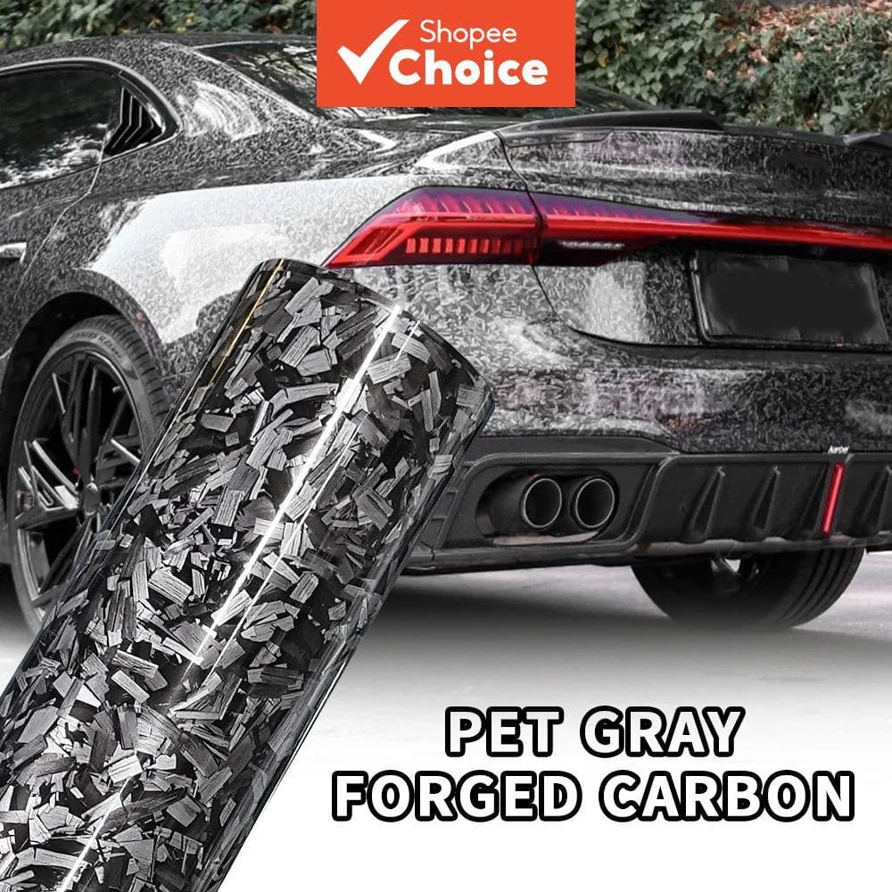 Ultra Brilhante Forjado Fibra De Carbono Carro Vinil Envoltório Filme DIY Rolo Adesivo Com Liberação De Ar