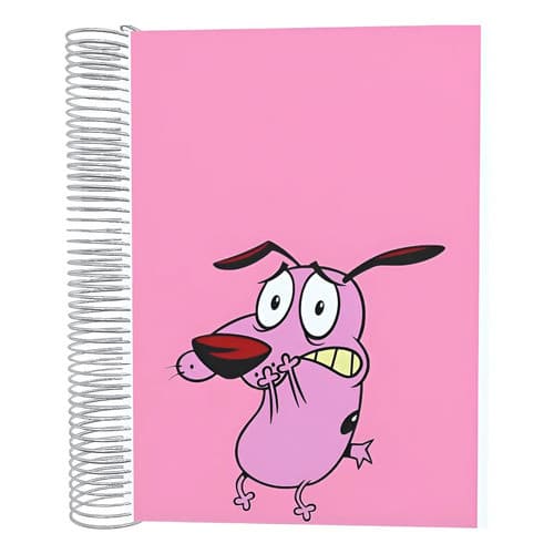 Caderno Coragem O Cão Covarde 10 Mateiras Personalizado