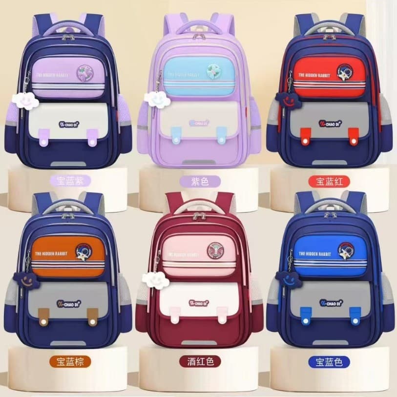 Novos estudantes do ensino fundamental mochilas escolares meninos meninas um dois três a seis graus reduzir carga ombro