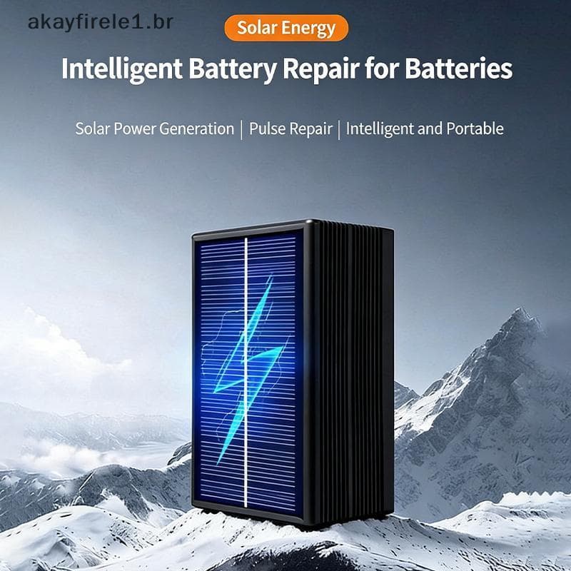 Carregador Solar EV akayfirele1 Para Carro Elétrico 12V 24V Solução De Carregamento E Reparo De Bateria Dupla Viagens De
