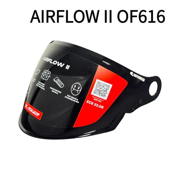 Viseira Para LS2-Fluxo De Ar II OF616 GHLC