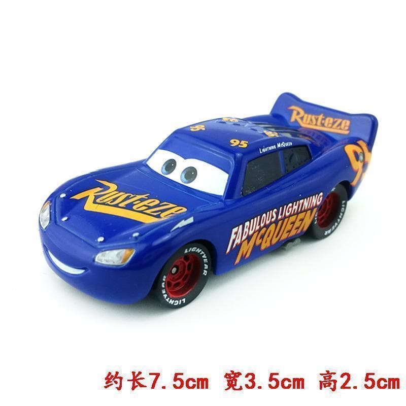 Carros 3, carro de brinquedo infantil, carro de liga metálica azul do McQueen, contêiner do Tio Mack, sonho de corrida.