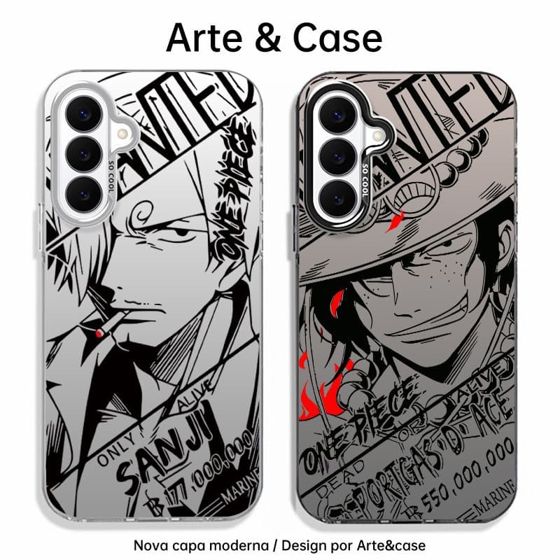 Capinha de silicone fosca impacto-Luffy e Zoro One Piece For Samsung Galaxy S20 S21,S22 S23 S24 S25 S26 Plus S26Ultra