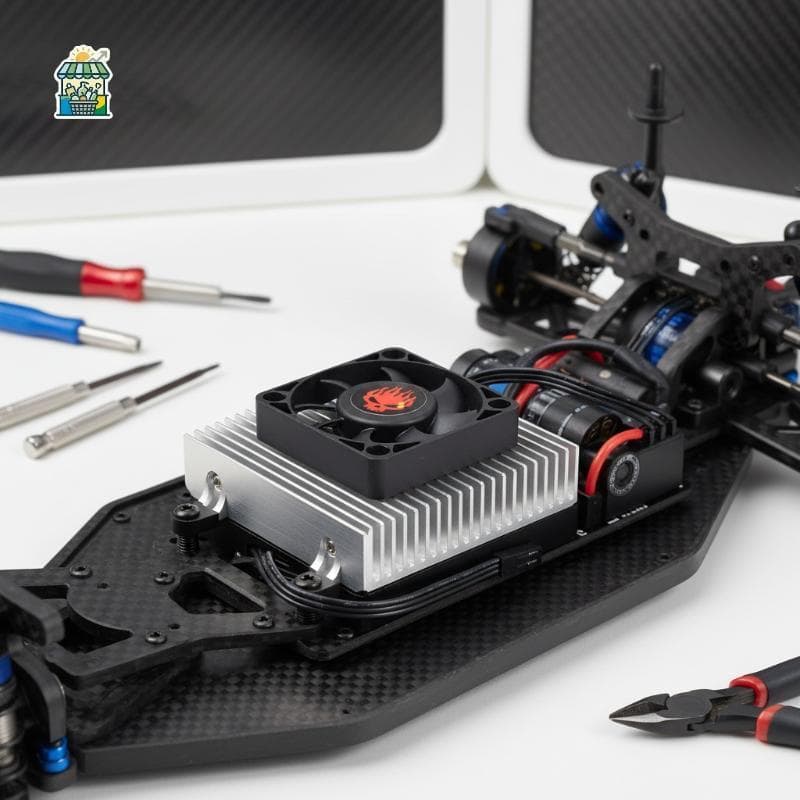 Motor ESC Para Carro RC 1/10 , Ventilador De Resfriamento De Alta Velocidade , Dissipação De Calor Eficiente Sem Escova