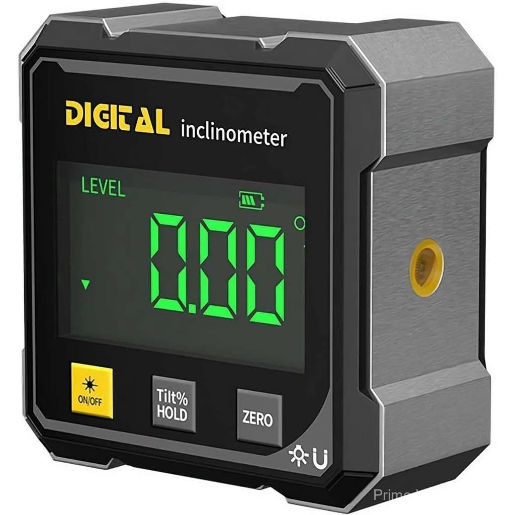 Medidor de Ângulo Digital Magnético Portátil Radiaint, 360 °   Ferramenta de Fixação Magnética com Guia a Laser Duplo, M