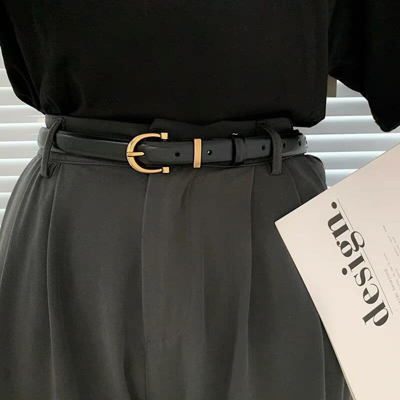 Simples High-End cinto senhoras versão coreana novo estilo All-Match Jeans decoração cinto do plutônio estudante cinto f