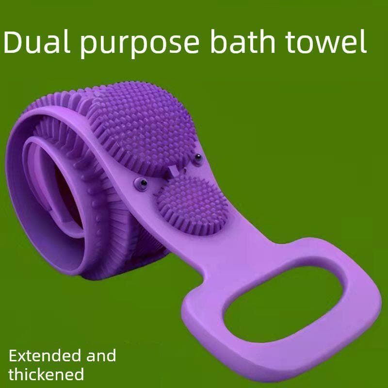 Toalha de banho de Silicone para esfregar as costas, esfregar as costas, ferramenta útil, lavar as costas, esfregar próp