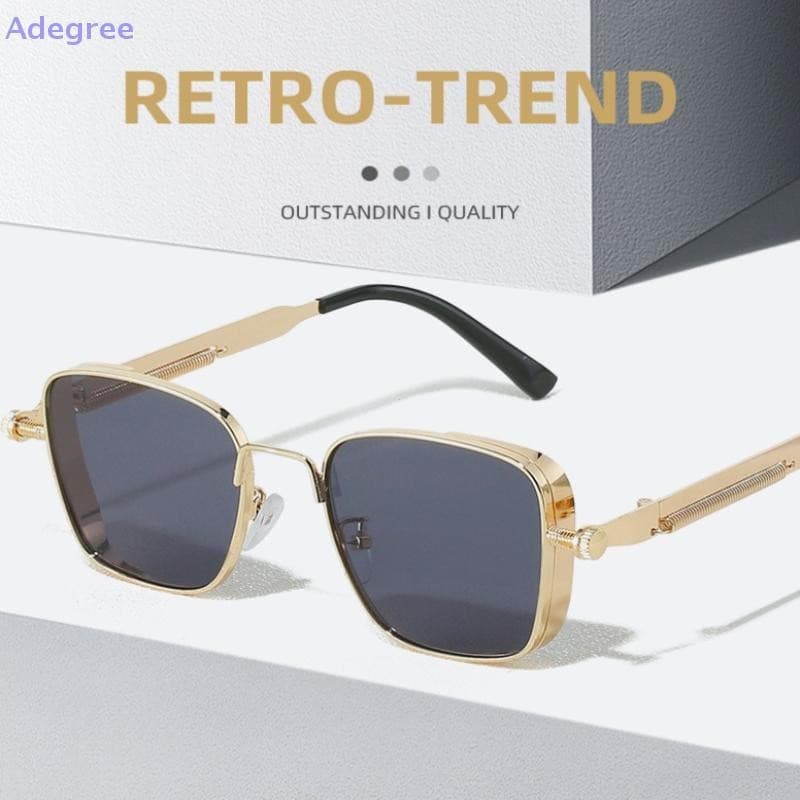 Adegree Polarizado Óculos De Sol Masculino High End Bonito Condução Especial Anti UV Alta Qualidade Metal Punk Moda Tend