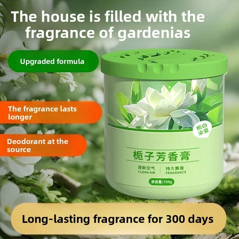 Aromaterapia interna gardênia bálsamo sólido doméstico fragrância de longa duração desodorante banheiro ambientador