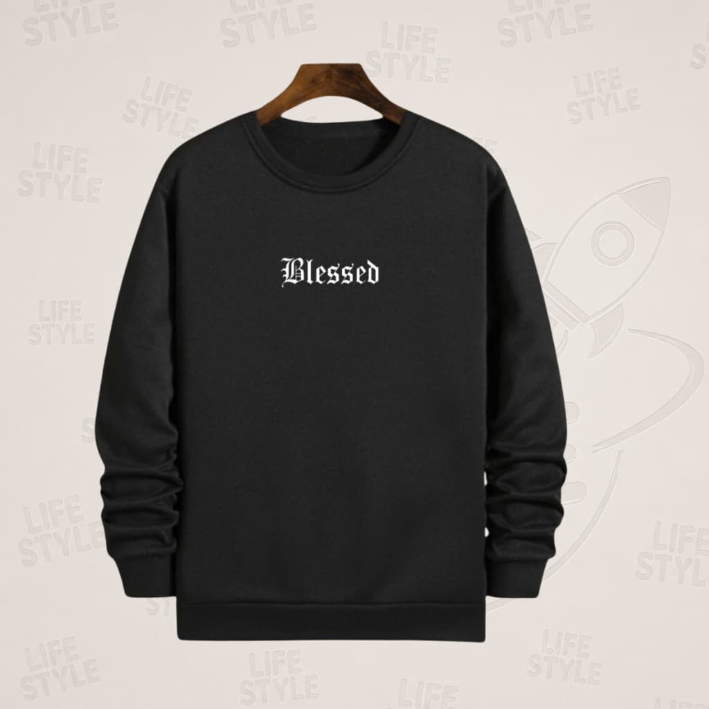 Moletom masculino gola careca estampado blessed
envio imediato
