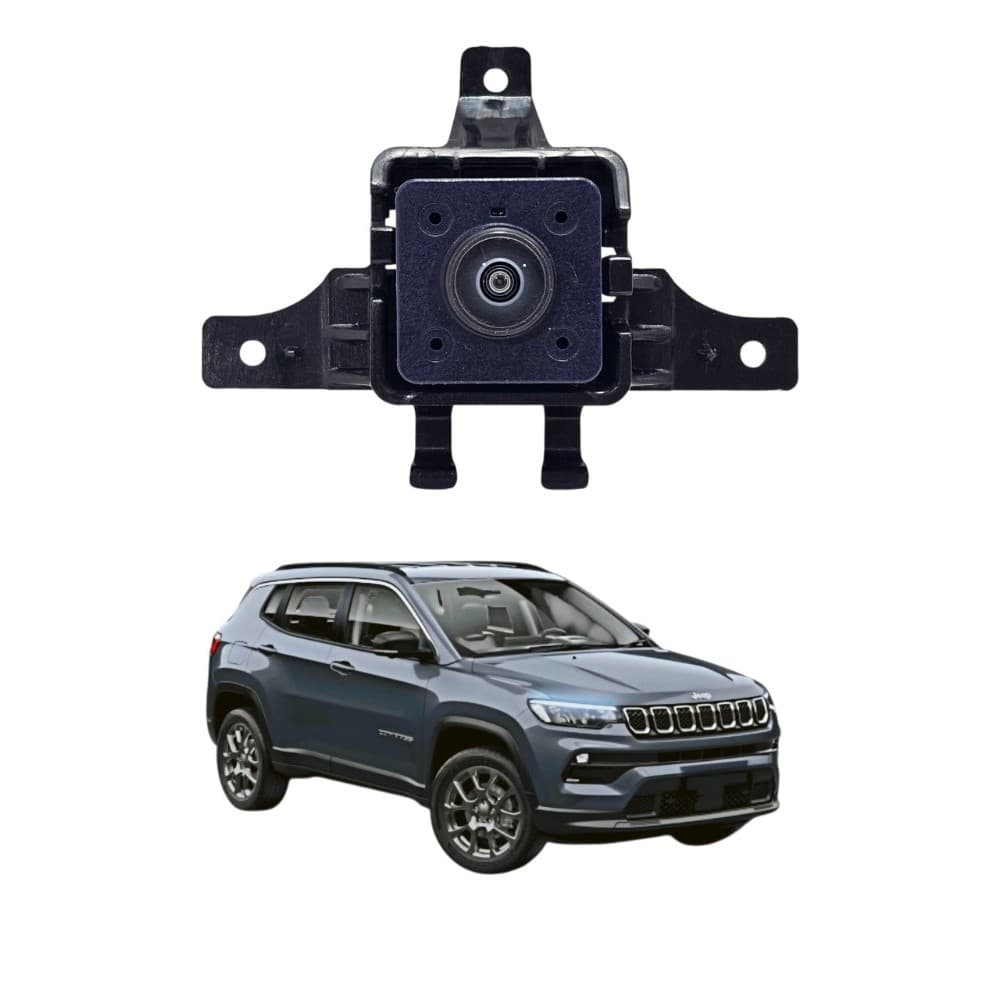 Câmera de ré com suporte jeep compass 2023 a 2025 original