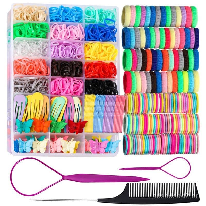 Elásticos de Cabelo Teenitor, Acessórios de para Meninas, Elásticos Coloridos para Cabelo, Elásticos de Cabelo pa