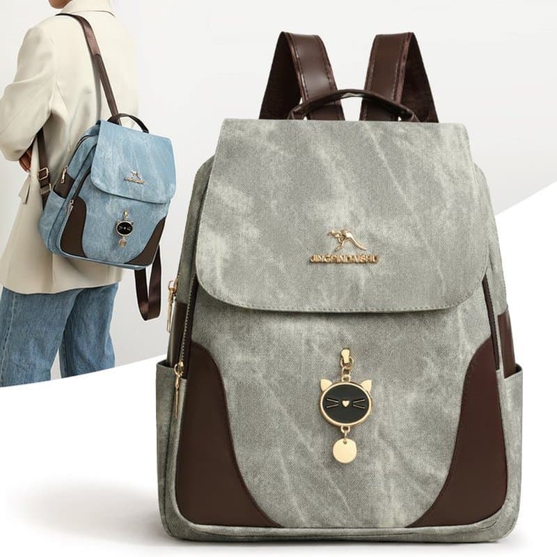 Mochila Feminina de Grande Capacidade, Design Moderno, Mochilas de Viagem para Meninas, Mochilas Femininas para Atividad