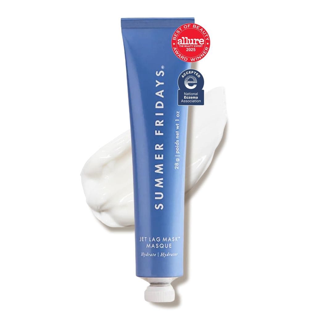 Summer Fridays Jet Lag Mask Mini - Máscara facial hidratante, rica em ácido hialurônico, niacinamida, glicerina e antiox