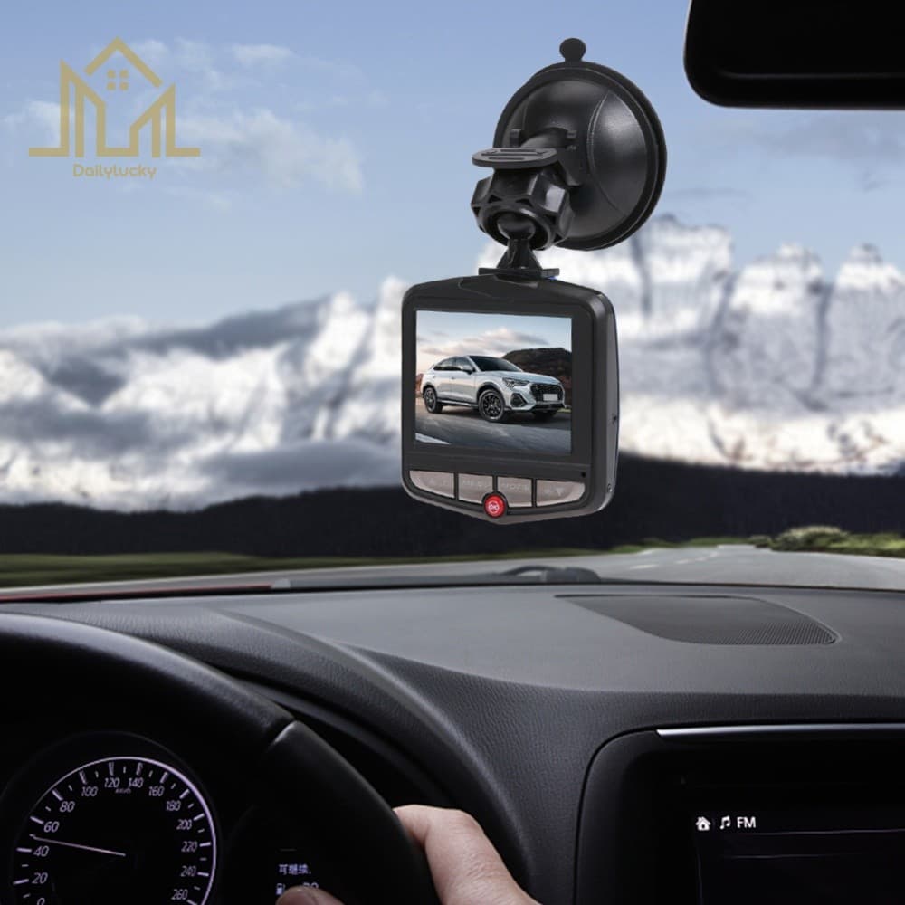 Ventosa DVR Para Carro Com Tela LCD De 2.4 Polegadas Filmadora Detecção De Movimento G-Sensor [Dailylucky.br-DLY]