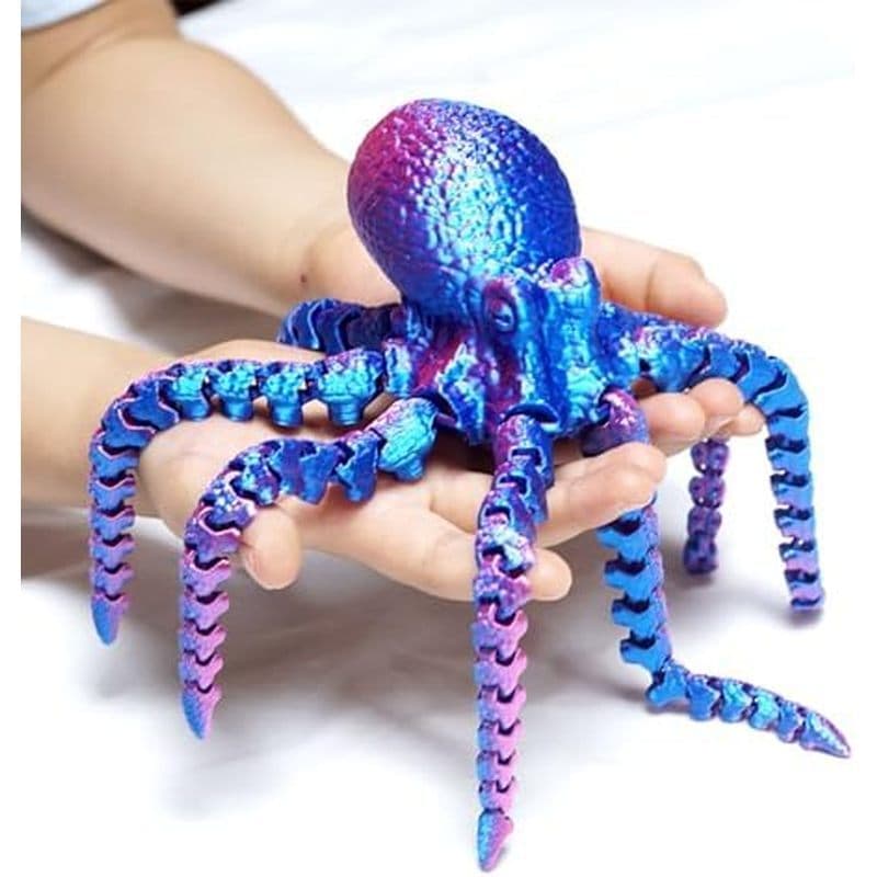 Brinquedos De Inquietação De Animais Marinhos De Polvo Impressos Em 3D , Grandes Tentáculos Impressões 3D Coisas Peixe B