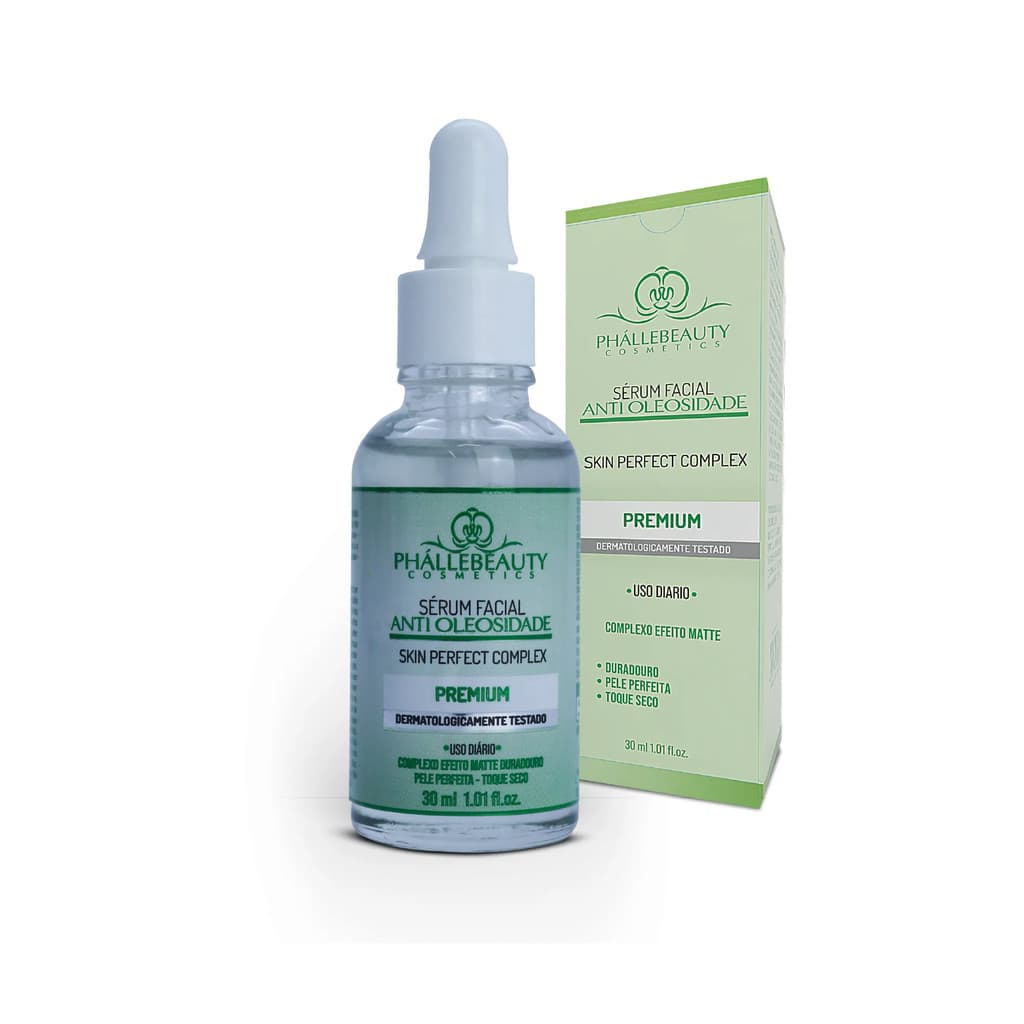 Sérum Facial Antioleosidade 30ml - PhálleBeauty | Controle de Brilho e Skincare