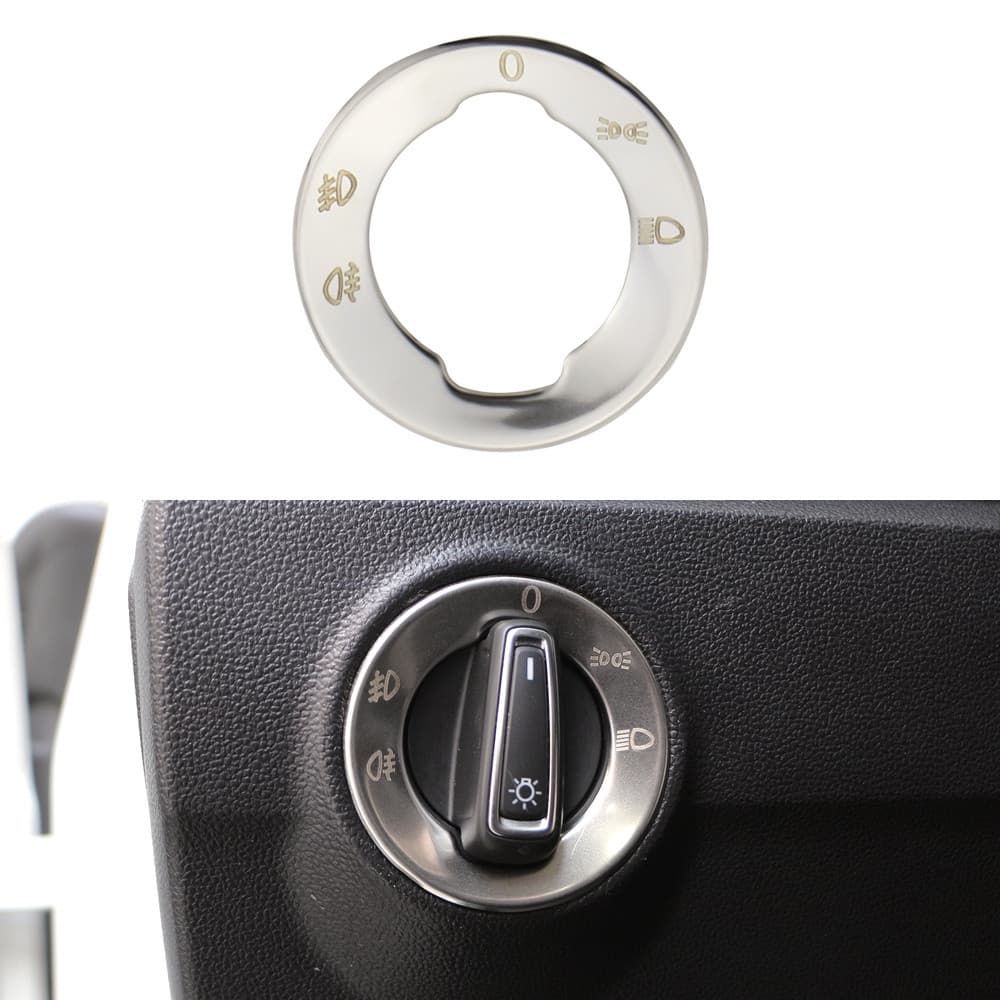 Adesivo de Cobertura para Painel de Botões do Interruptor de Farol do Carro para Volkswagen VW T-roc Troc 2017-2021 Aces