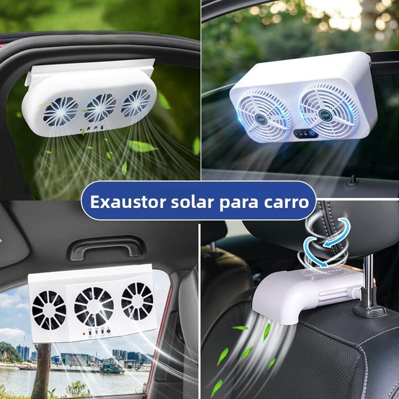 Ventilador de exaustão Solar do carro USB dupla utilização verão janela do carro ventilador de ventilação Interior circu
