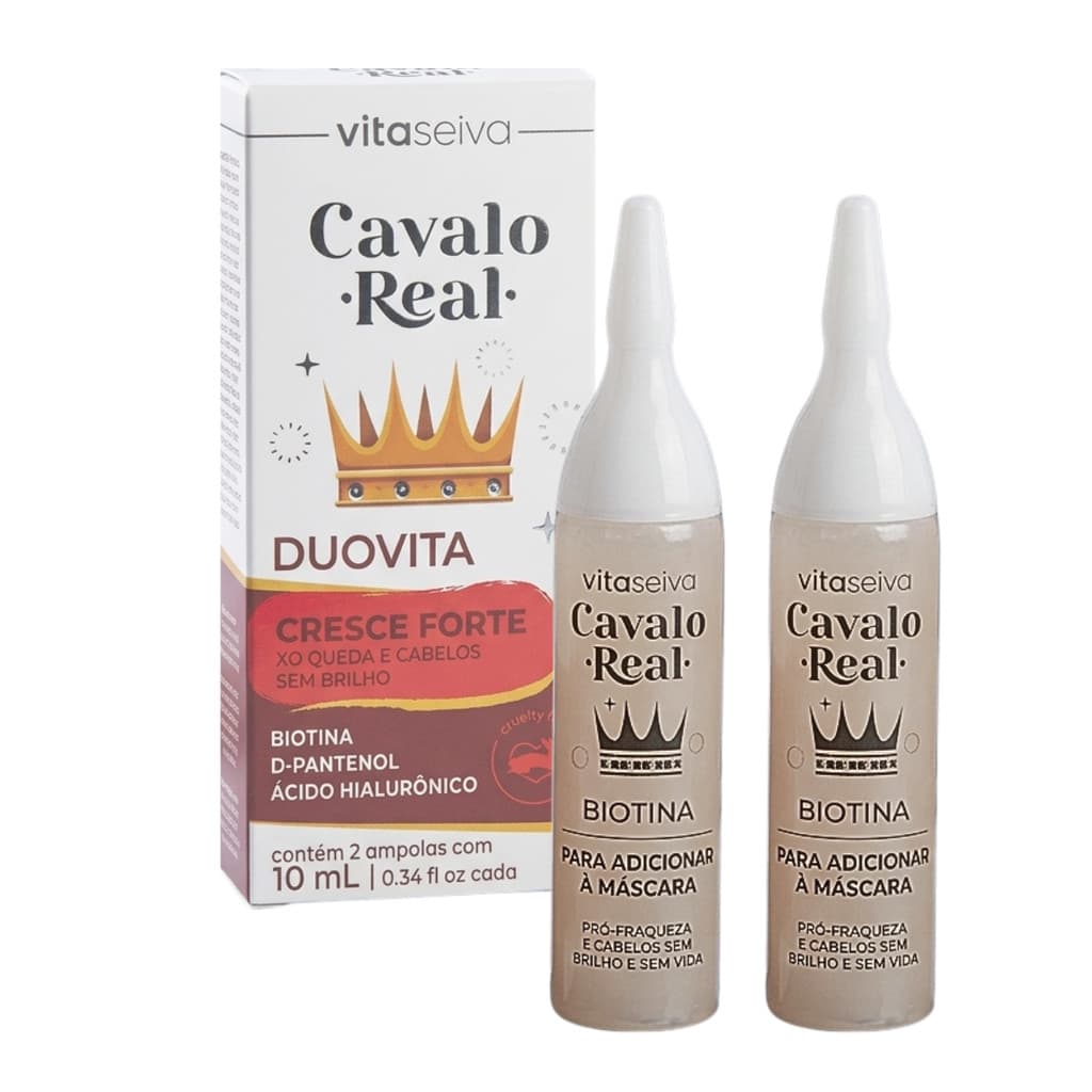 Kit 2 Ampolas Tônico Duovita Vita Seiva Cavalo Real Cod87110