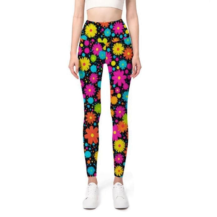 170 leite seda europeu americano moda senhoras calças de Yoga multicolorido 3D impresso senhoras cintura alta leggings c
