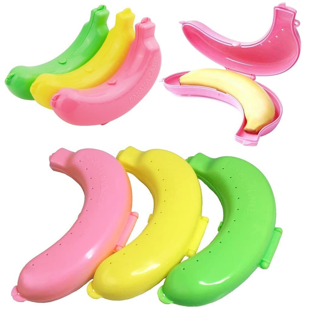 Caixa De Banana , Protetora Bonita , Porta Portátil Para Lancheiras , Recipiente De Frutas Sem BPA Viagens Ao Exterior