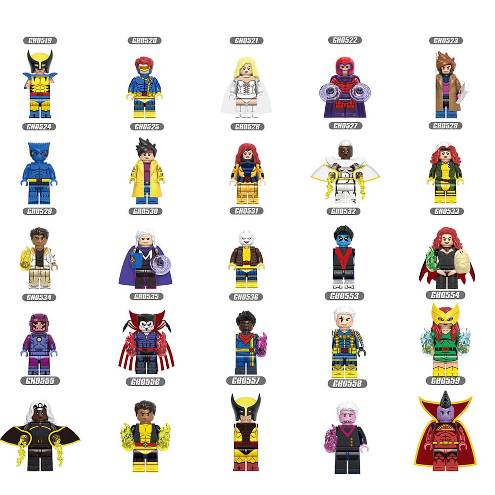 GH0567-GH0603 Ornamentos De Figuras De Blocos De Construção De Personagens De Filmes