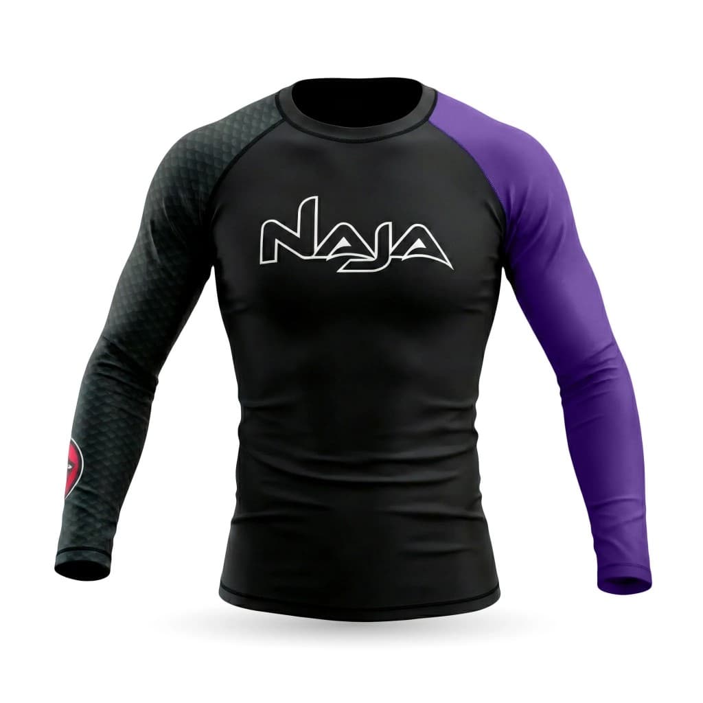 Rash Guard Treino Compressão Manga Longa Snake Roxo - Naja