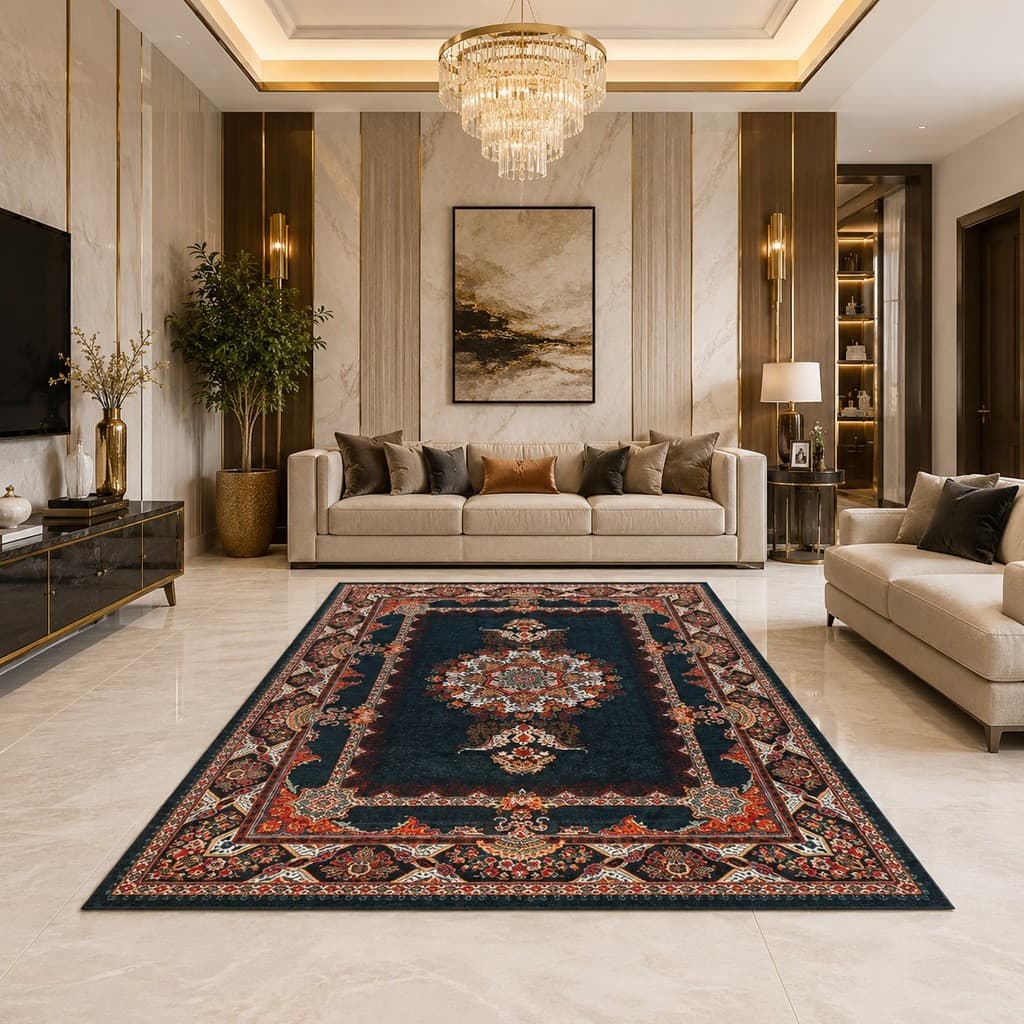 Tapete para Sala e Quarto Grande 2,00x2,40 Belga Antiderrapante Macio Luxo Moderno