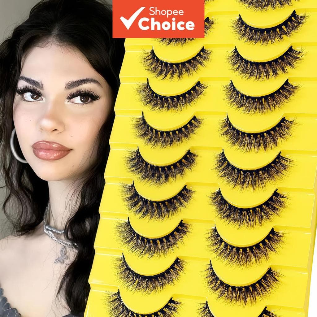 Natural Grosso Fada Anime Tailandês Fumaça Mista Cílios Postiços 10 Pares Novo Estilo
