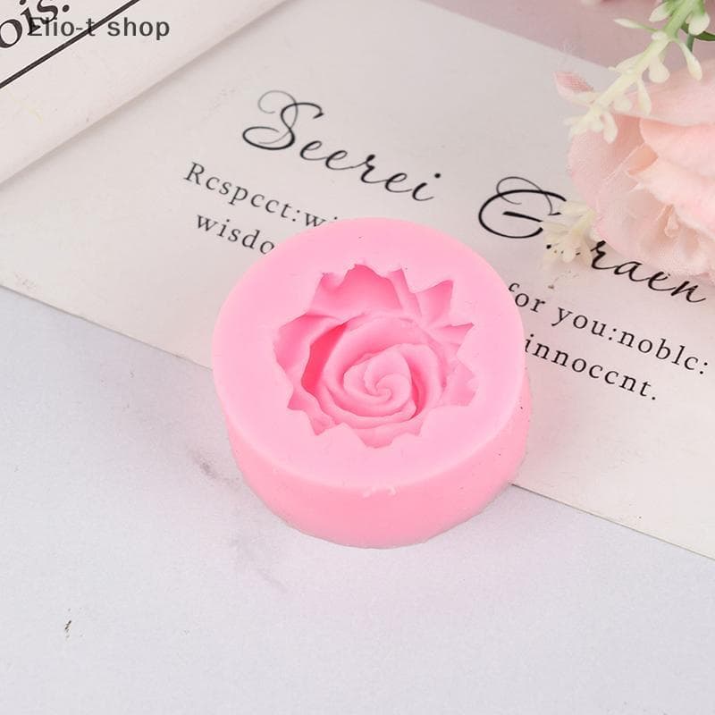 Elio-t 3D Rose Flower Silicone Molde Fondant Bolo Decoração Moldes Para Biscoitos De Chocolate COD