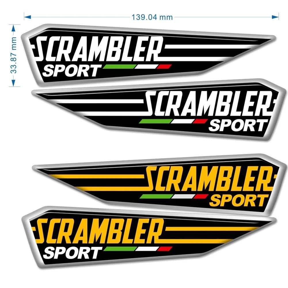 Emblema Logotipo Para DUCATI Scrambler Protetor Carenagem Tanque Almofada Adesivos Decalque 2012 2013 2014 2015 2016 201