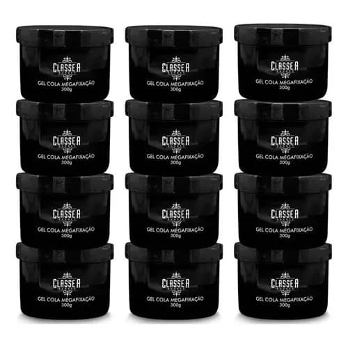Kit 12 Gel Cola Incolor Mega Fixação Classe A 300g Envio 24h