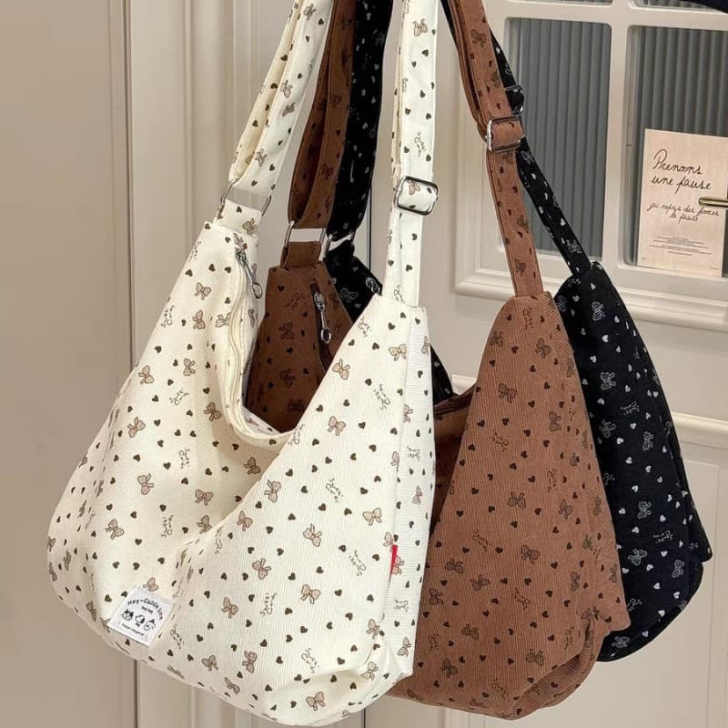 Bolsa De Ombro Floral Feminina Crossbody De Grande Capacidade Nas Axilas Estilo Coreano Sacola De Viagem