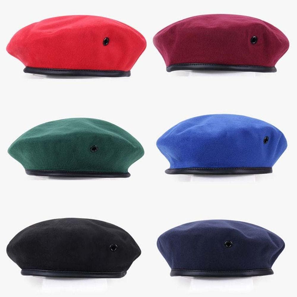 Chapéu De Boinas RLFIBEB , Boné Uniforme De Outono E Inverno De Cor Sólida , Casual Para Cosplay De Pintor Ajustável