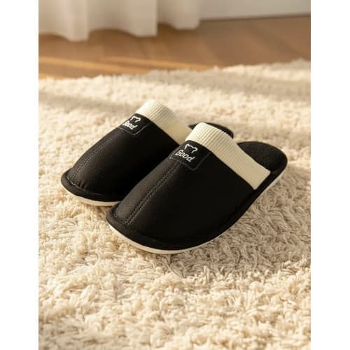 Pantufa Pelúcia Super Confortável Antiderrapante Sonho Soft Preto Lisa 40 BR