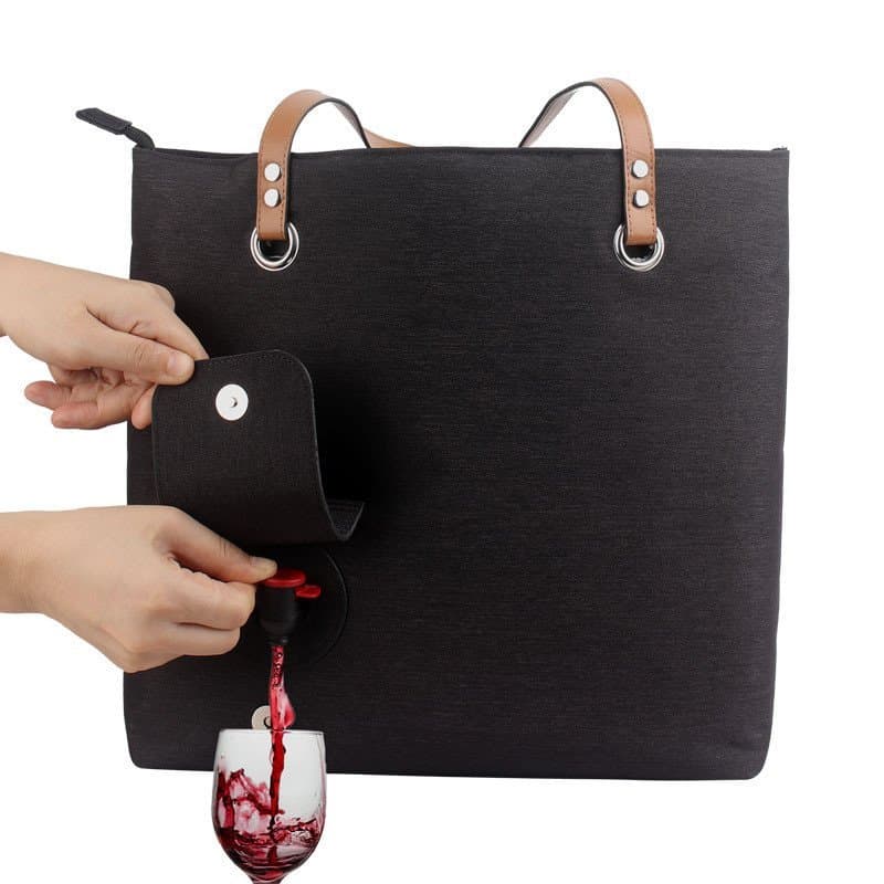 Produto em estoque e muito procurado: Bolsa térmica portátil para vinho, bolsa de vinho para praia, bolsa térmica de gra