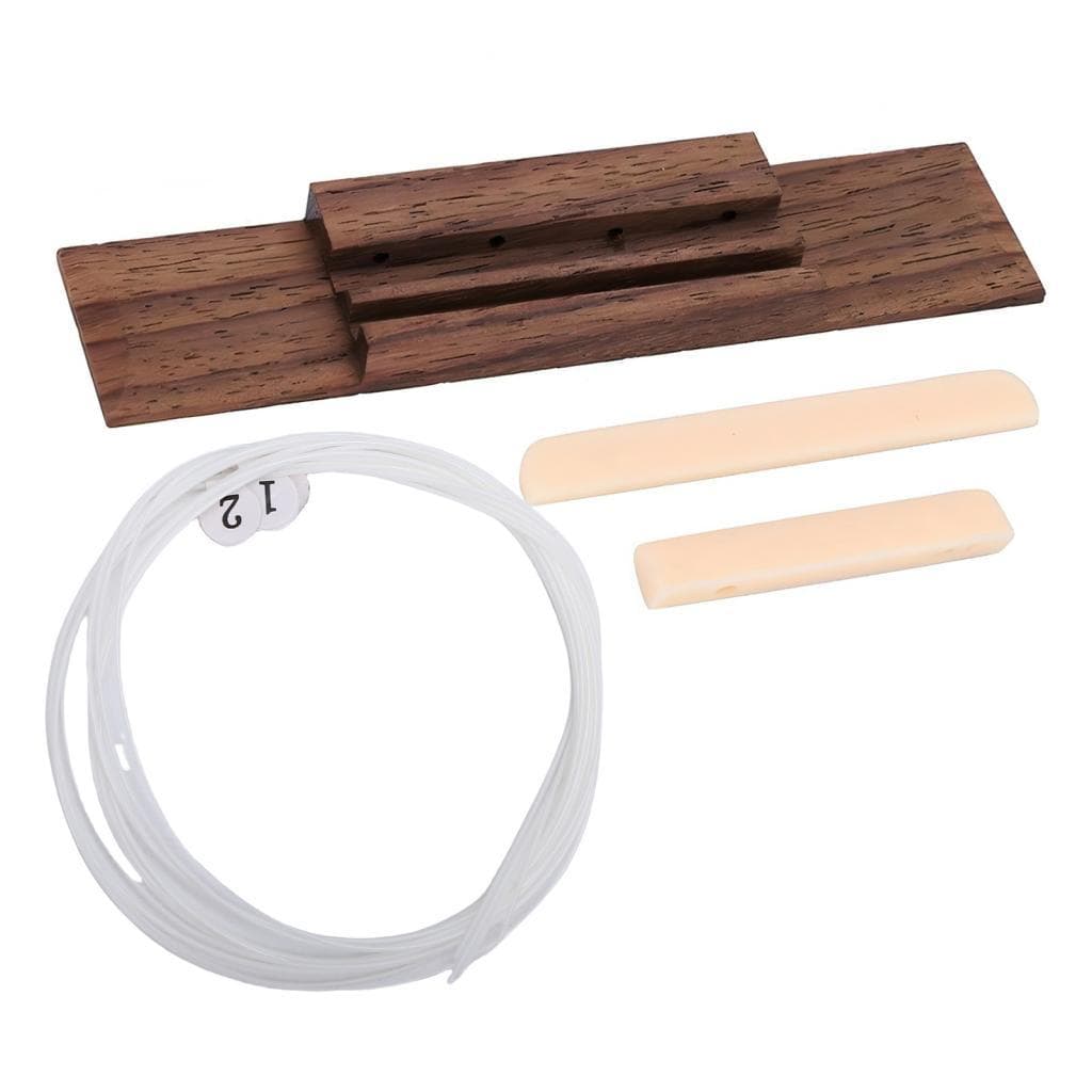 Besttool-br ukulele ponte sela conjunto de substituição cordas jacarandá náilon atualização som fácil instalação para