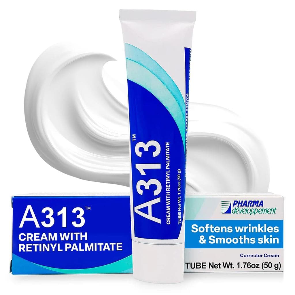 A313 Creme Facial Leve com Vitamina A (Retinoides) da Farmácia Francesa para Antienvelhecimento, Redução de Rugas, Preve