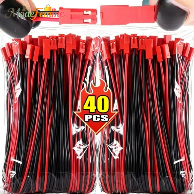 [À Venda] Conector De Plugue JST De 2 Pinos-Para Brinquedos De Tira De Lâmpada LED-Fêmea Macho-Terminais De-Adaptador De