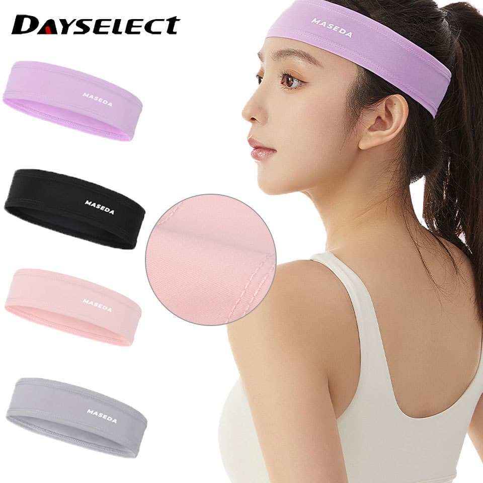 DAYSELECT Faixa De Suor Respirável Fitness Running Tennis Ampliar Cabeça Elástica De Seda Gelada À Prova