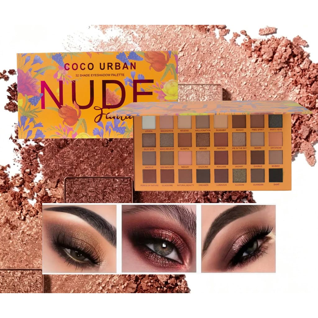Paleta de sombras de 32 cores, paleta de contorno de cor de longa duração, cosméticos específicos para palco.