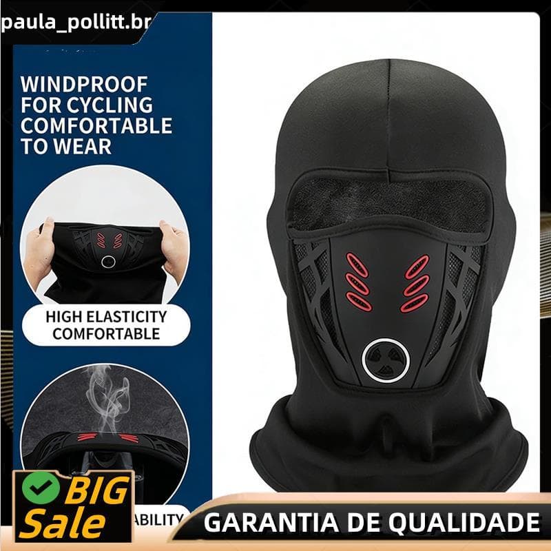 Máscara Facial Anti-Cheio Quente Winter Rider -