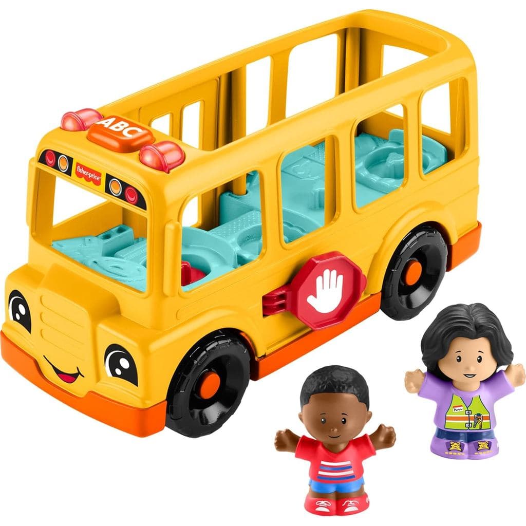 Ônibus Escolar Fisher-Price Little People, Brinquedo para Crianças Pequenas |   Veículo de Empurrar, Luzes, Música e Son